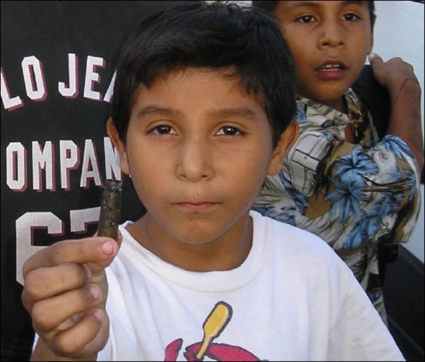 Matamoros boy holds bullet after gun battle
